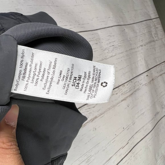 George Small (34-36) Bomber Lightweight Puffer‎ Jacket Gray Men 100% Polyester - Picture 5 of 9